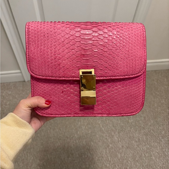 Celine Pink Python leather Box Bag - Picture 11 of 15